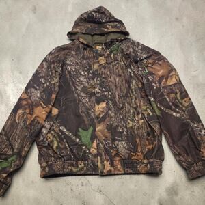 Remington Outdoor Clothing Hooded Camo Jacket Vintage 90s Large